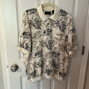 Vintage SRT Easy Care Polo Shirt, Palm Print, XL